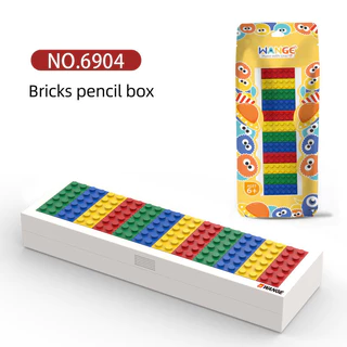 Wange Building Block เครื ่ องเขียนอนุภาคขนาดเล ็ กอิฐกฎกล ่ องดินสอ Sharpener เจาะปากกามีด Pocket ติดตั ้ งข ้ อความของเล ่ นสําหรับเด ็ ก