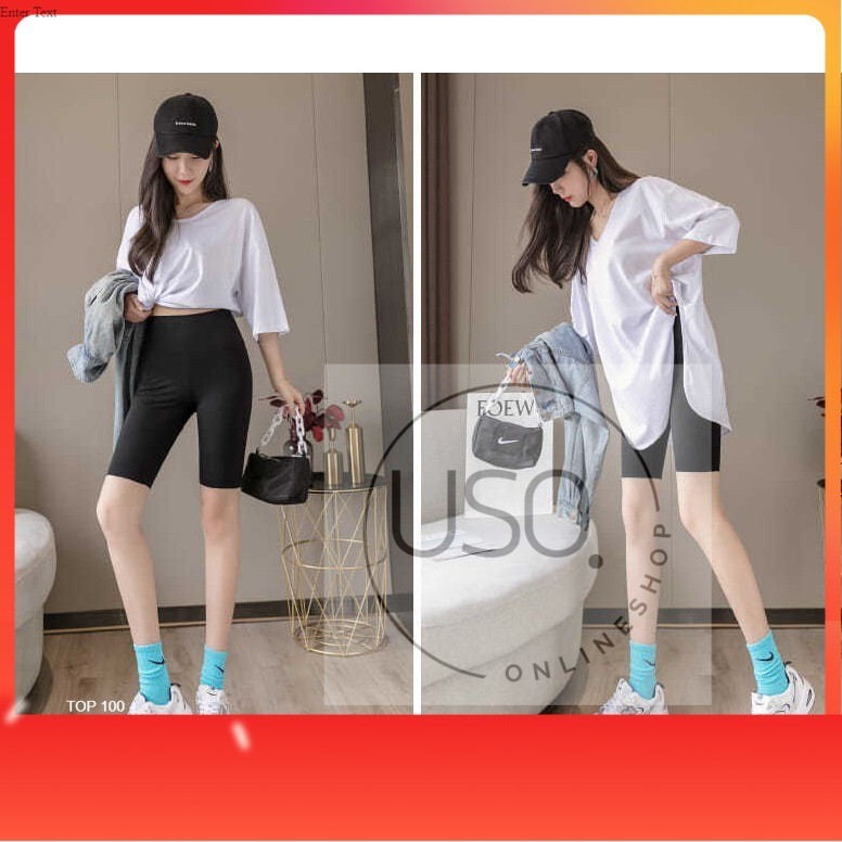 Bike Shorts กางเกงเลกกิ้ง 3 ส่วน เลกกิ้งขาสั้น ผ้ายืดนิ่ม ยืดตามตัว ใส่สบาย เนื้อผ้าPolyster+Spandex