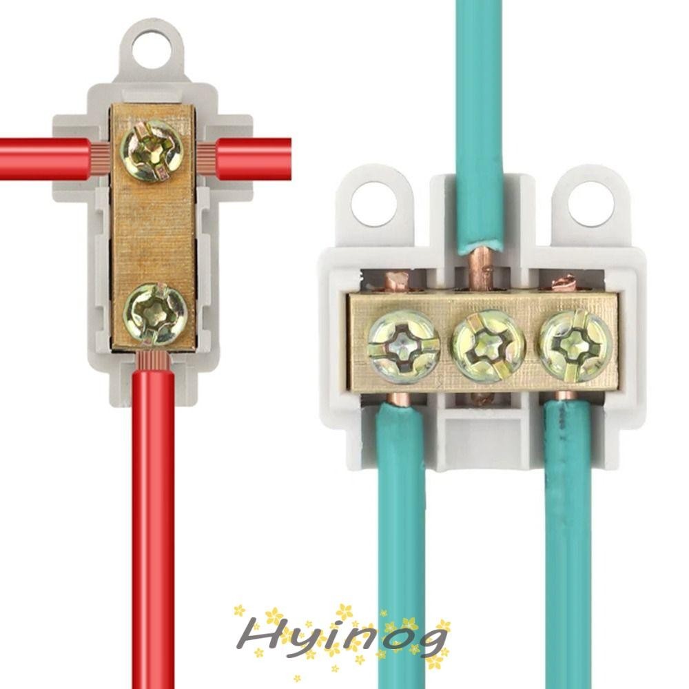 Hyinog T-type สายไฟ Terminal ไฟฟ้าทั่วไป Connector Splitter ขั้วต่อสายไฟสายไฟกล่องแยก Terminal Block