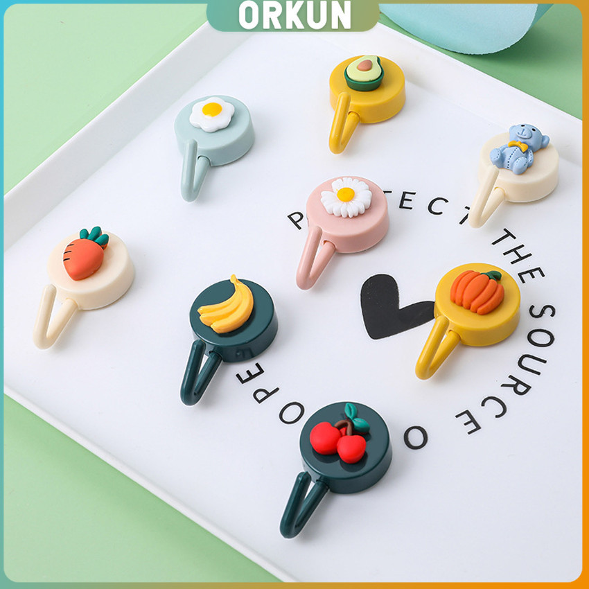Orkun ตะขอแขวนติดผนัง ลายการ์ตูนน่ารัก 3D Cartoon coat hook