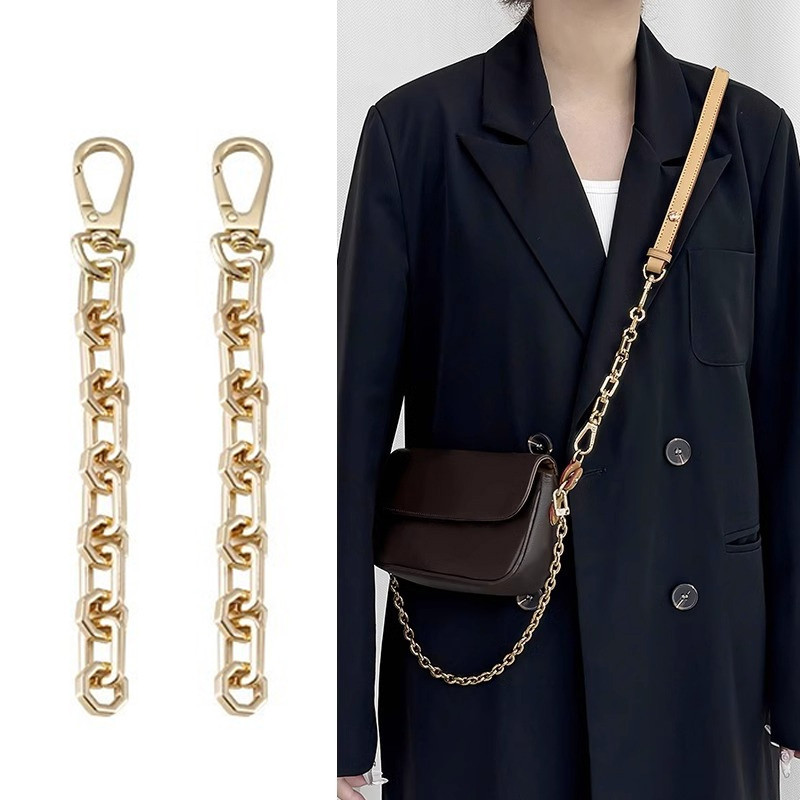 Evertoner Bag Chain Extender สําหรับ LV COACH-Bags สายรัดกระเป๋าขยายโซ่มุกใต้วงแขนแนวทแยงกระเป๋าถือก
