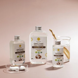 น้ำมันมะพร้าวสกัดเย็นออร์แกนิค พิณนารา - Organic Cold Pressed Coconut Oil