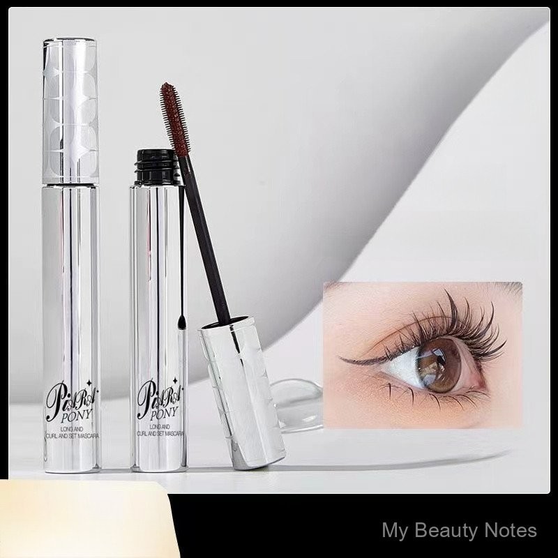 PIARA PONY Eye Mascara Waterproof Long Curling Non-smudged Thick Long-lasting Fine Brush Head Primer Eye Mascara Eye Makeup Y5FP