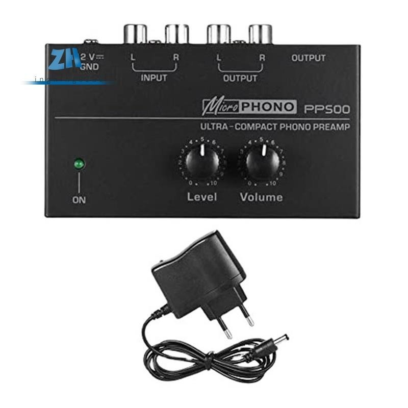 Pp500 ปรีแอมป์ Phono Preamp ขนาดกะทัดรัดพิเศษพร้อมปลั๊ก EU ควบคุมระดับเสียงระดับ