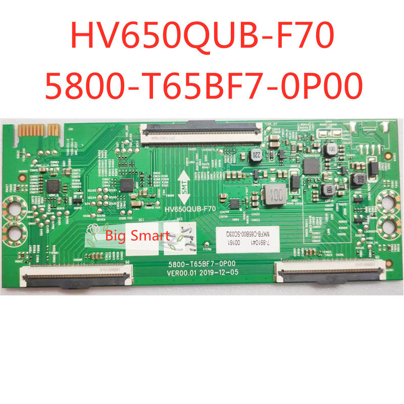 Hv650qub-f70 บอร์ด TCON ดั้งเดิม 5800-T65BF7-0P00 VER00.01 ทีวี T-CON Logic Board
