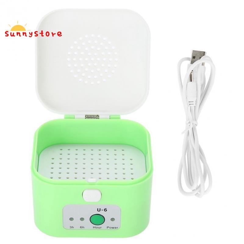 [sunnystore] เครื่องลดความชื้นไฟฟ้า USB สําหรับเครื่องช่วยฟัง กล่องอบแห้ง ป้องกันความชื้น พร้อมปกป้องหู ดูแลสุขภาพ