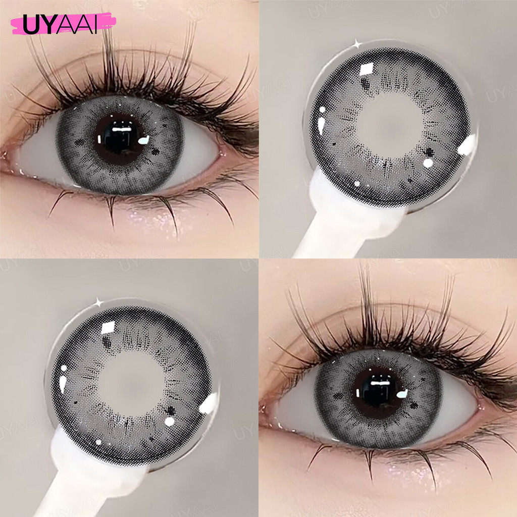 UYAAI 1คู่คอนแทคเลนส์สี Stunna Girl รายเดือน ชุดคอนแทคเลนส์ รายเดือน ปริมาณน้ำ 42% Contact Lens 14.2mm