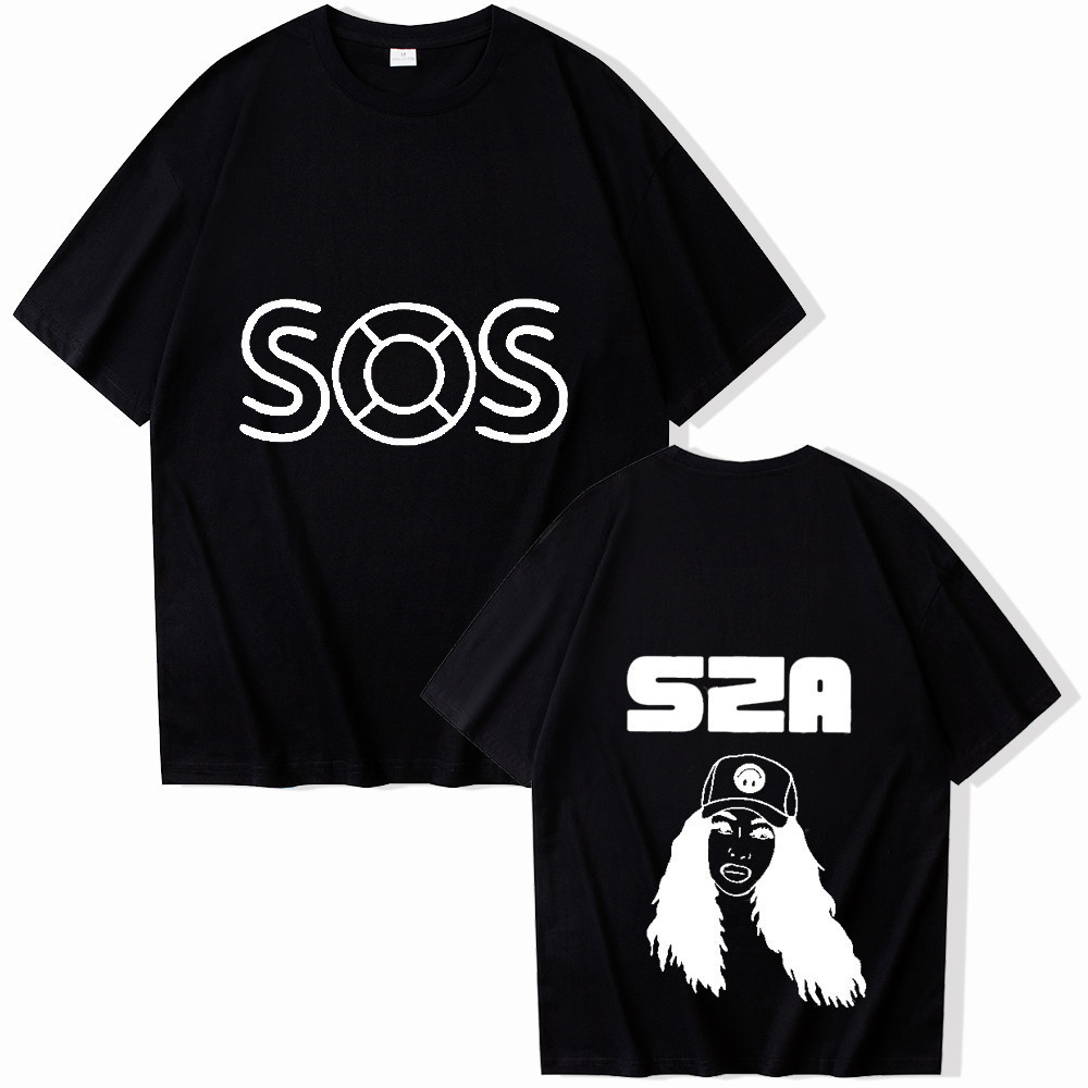👕👕SZA shirt ใหม่ SOS SZA 2024 T-shirt Women Printing O-neck Summer Cal Shirt Oversized T Shirt T Shi