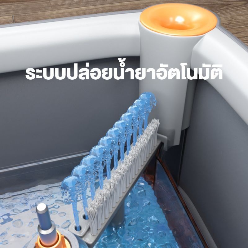 ถังปั่น (ผ้าถู 4 ผืน!!)ไม้ถูพื้น Joybos Mop M16 ชุดถังปั่นพร้อมผ้าถูไมโครไฟเบอร์ ไม้ถูพื้น Spin mop 