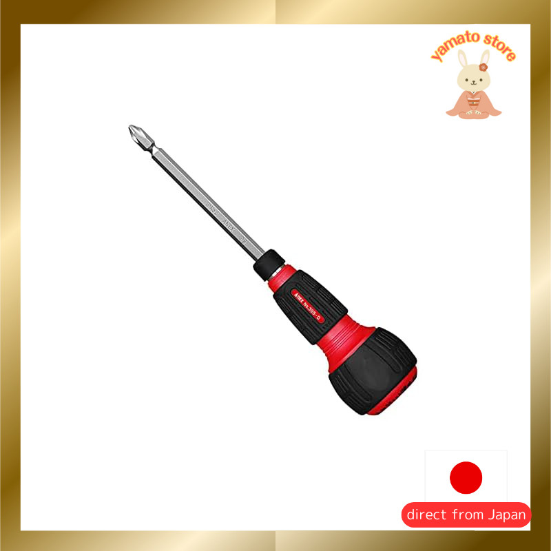 ANEX Quick-Change Ratchet Screwdriver with Locking Mechanism - Model No. 397-D, Featuring Easy One-H