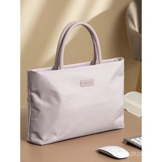 กระเป๋าแล็ปท็อปผู้หญิงน้ำหนักเบาสไตล์มินิมอล กระเป๋าถือกันกร…