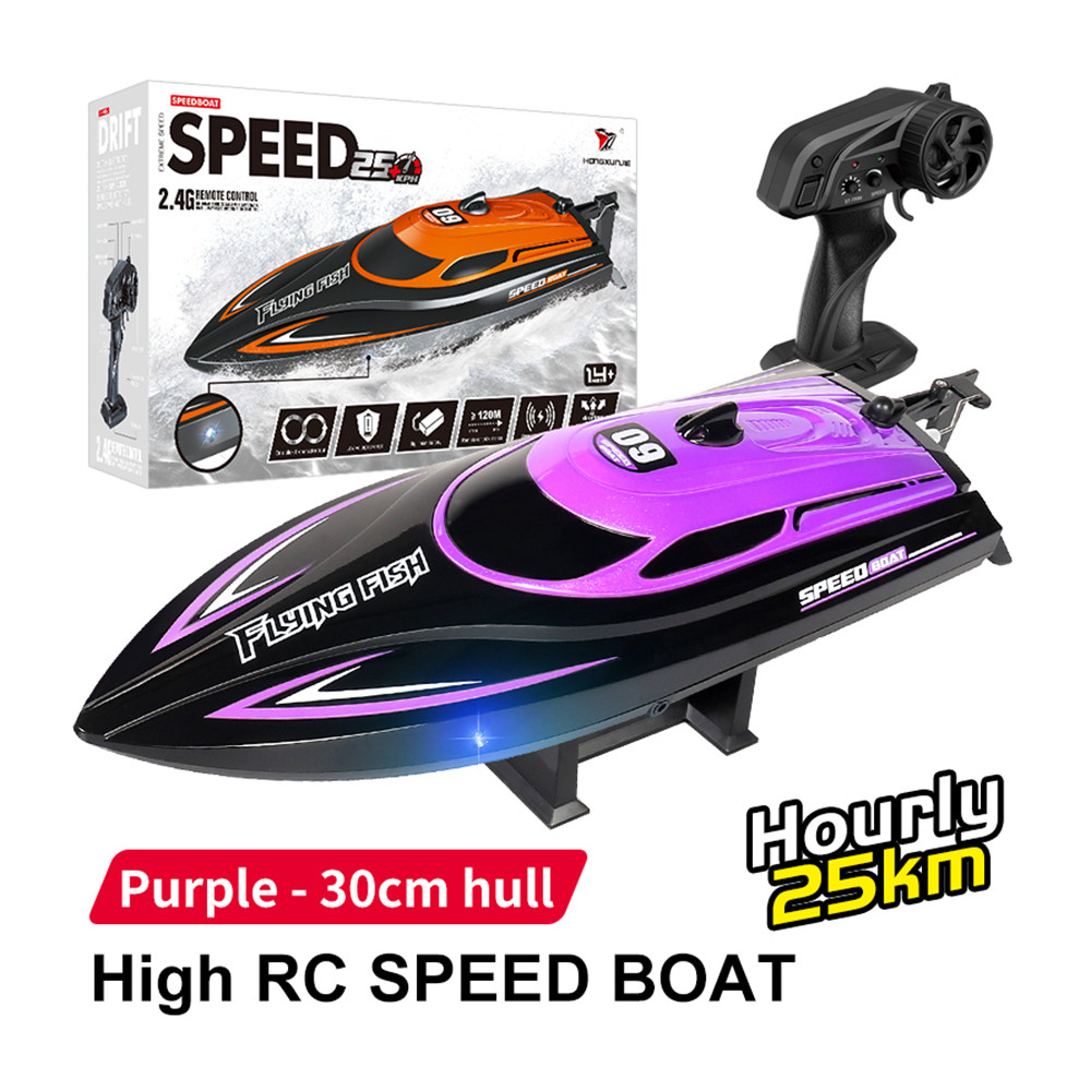 ​9imod RC เรือ HJ812 Speedboat 2.4G 25 กม./ชม.ความเร็วสูง Racing เรือรีโมทคอนโทรล Speedboat Auto Dem