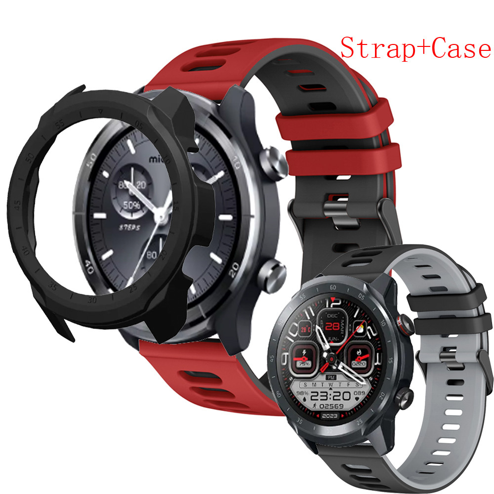 เคส Mibro Watch A3 สมาร์ทนาฬิกาหน้าจอฝาครอบป้องกันอุปกรณ์เสริมสําหรับ Mibro นาฬิกา A2 Smartwatch สายคล้องคอสร้อยข้อมือซิลิโคนสายรัดข้อมือสร้อยข้อมือ