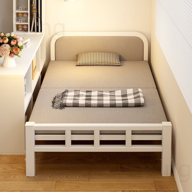 Living เตียงพับ เตียงเดี่ยว รับน้ำหนักได้ 300KG ที่เก็บของแบบพับได้ Folding Bed 190x100x40cm ไม่ต้องติดตั้ง พกพาสะดวก