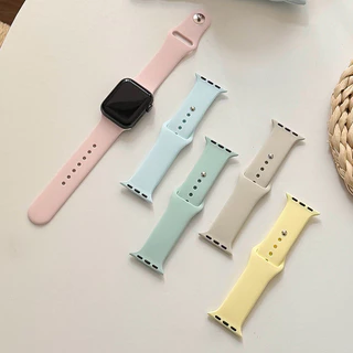 สายยางซิลิโคนกีฬา สายยางนุ่ม for Smart Watch Series 11 10 9 8 7 6 5 4 SE IWatch Ultra 3 2 49 มม 46 45 44 42 41 40 38 มม