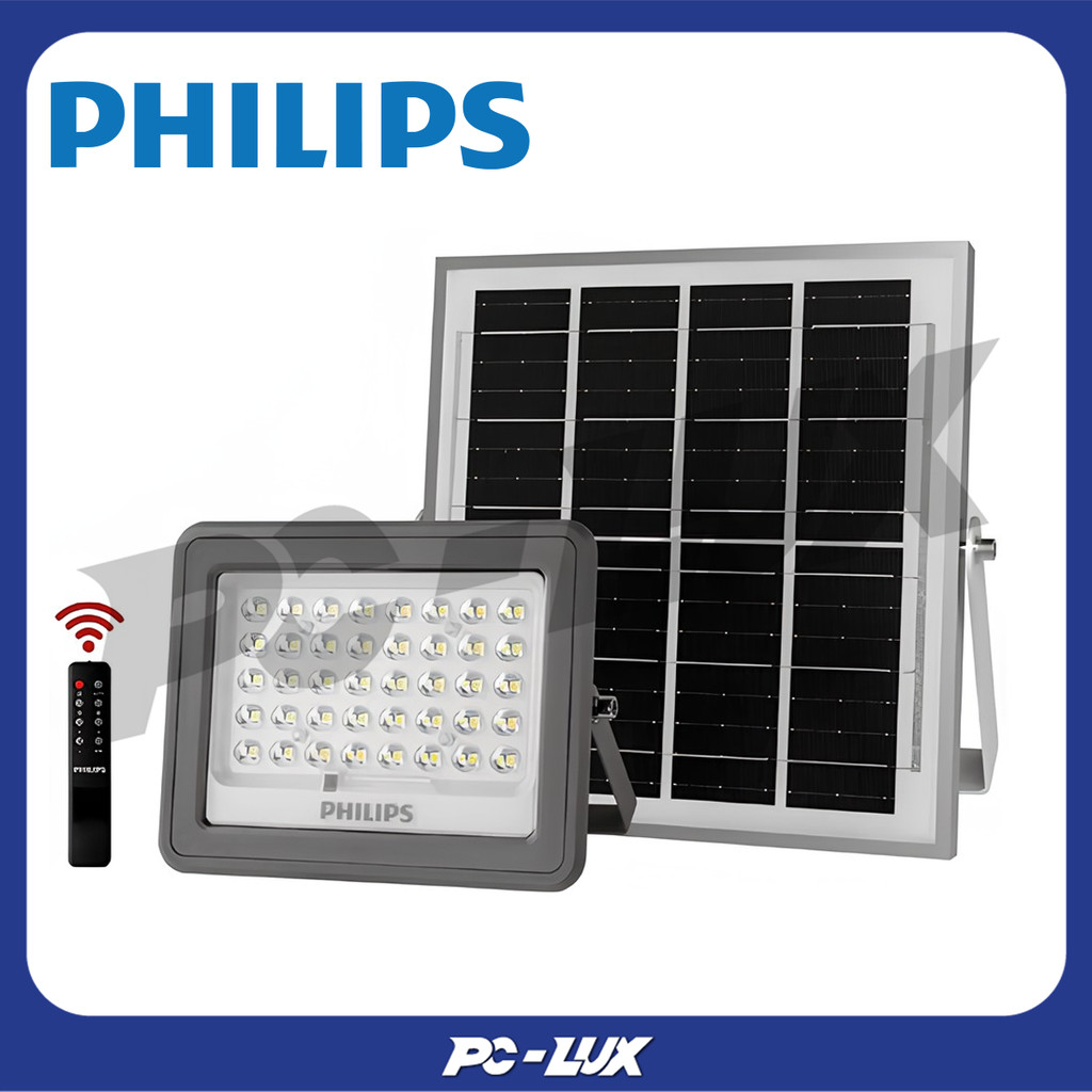 PHILIPS สปอตไลท์พลังงานแสงอาทิตย์  Solar Flood รุ่น BVC080 LED9 90 วัตต์