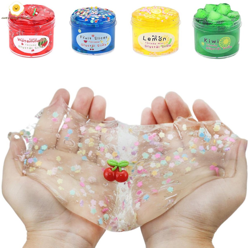 70ml Slime Kit คริสตัล Slime Kit Soft และ Non-Sticky Fluffy Slime ของเล่นสําหรับเด็กความเครียดบรรเทา