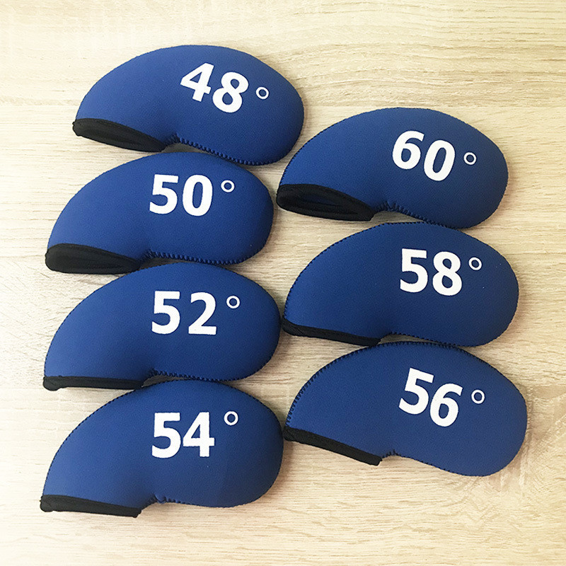 ที่มีจํานวนมุมคลับหมวกปกกอล์ฟเหล็กปกสองด้านพิมพ์คลับคลับฝาครอบป้องกัน GT2417 ใช่