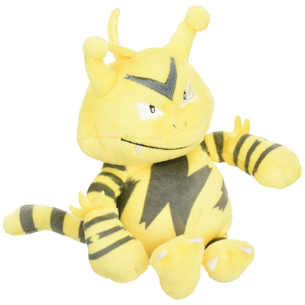 Pokémon Center Original Plush Toy Pokémon Fit Electabuzz 13×9×8 (H×W×D: cm)