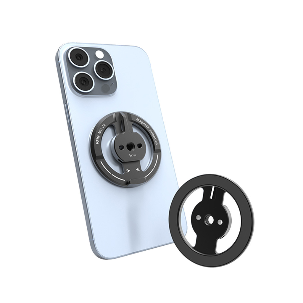 Vrig MG-24 Magsafe ที่วางโทรศัพท์วงแหวนแม่เหล็ก Mount 1/4 "รูสกรูขาตั้งดูดที่แข็งแกร่ง
