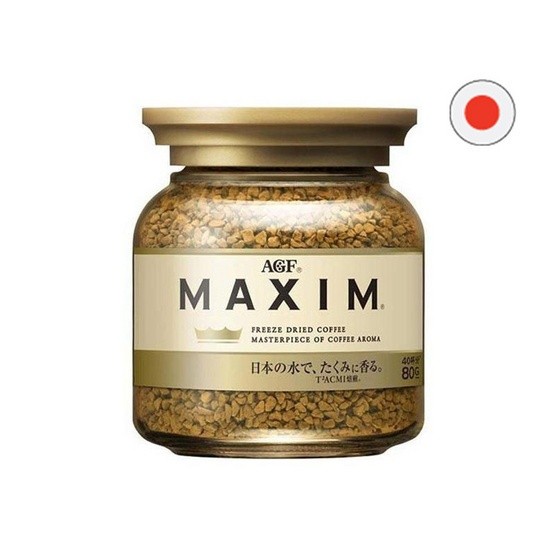 ถูกที่สุด AGF Maxim Instant Coffee 80 กรัม กาแฟแม็กซิมสูตรกลมกล่อม