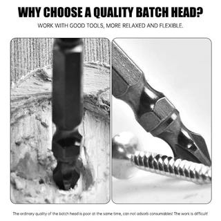 🔶Hot🔶 ไขควงแม่เหล็กบิต K5 ด้ายทนต่อแรงกระแทก ครอสบิต 50-150 มม. Anti-slip Shock-proof Magnetic PH2 Phillips Cross Bit
