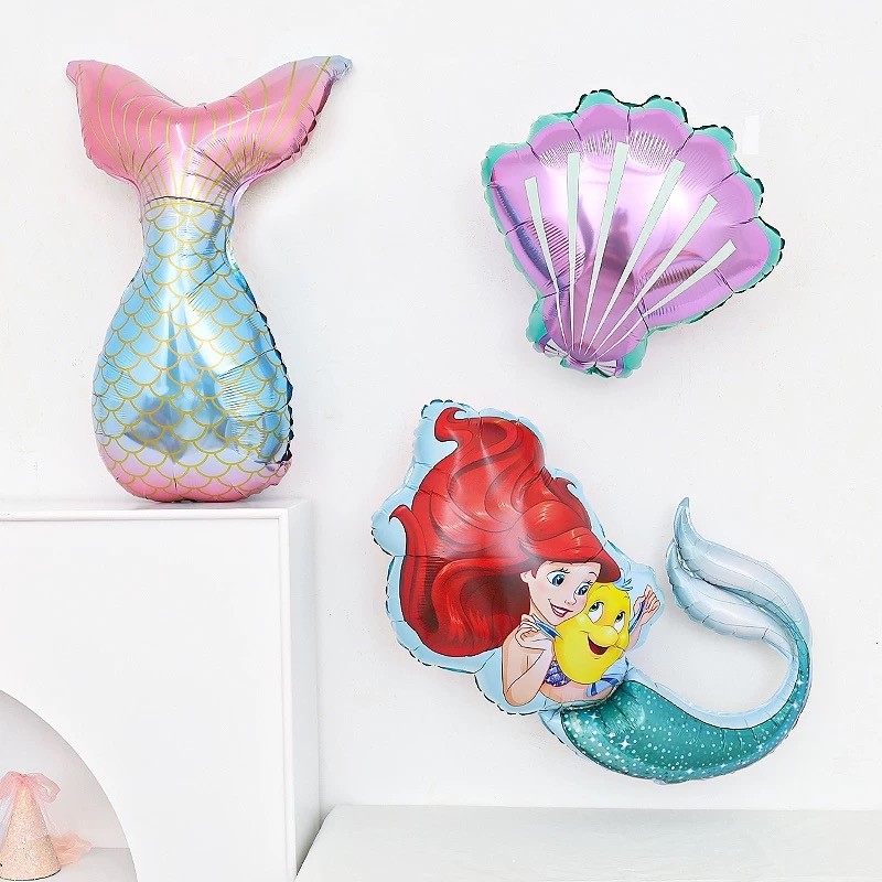จัดส่งตลอด 24 ชั่วโมง ตกแต่งงานปาร์ตี้นางเงือกฤดูร้อน ลูกโป่งฟอยล์หางปลาสีสันสดใส ลูกโป่งหางนางเงือกยืน ตกแต่งงานเลี้ยง ลูกโป่งวันเกิด ลูกโป่งงานเลี้ยง - รูปที่ 5