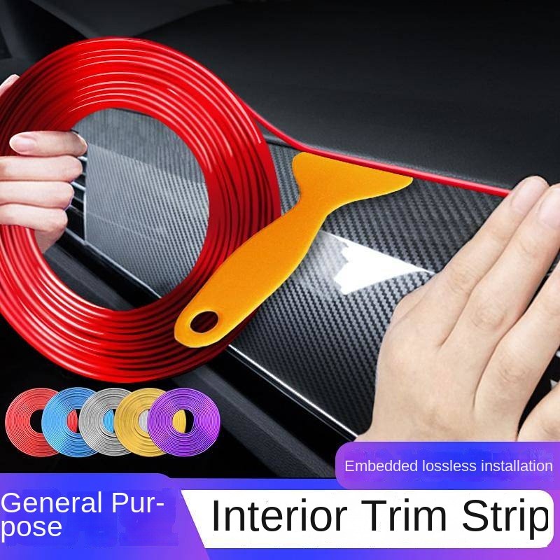 Car Interior Trim Electrochromism Highlight Strip Car Dashboard Door Gap Universal Modification Supp