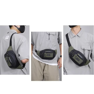 กระเป๋าคาดเอว กระเป๋าคาดหน้าอกกีฬา unisex สำหรับผู้ชาย กระเป๋าเข็มขัดแฟชั่น