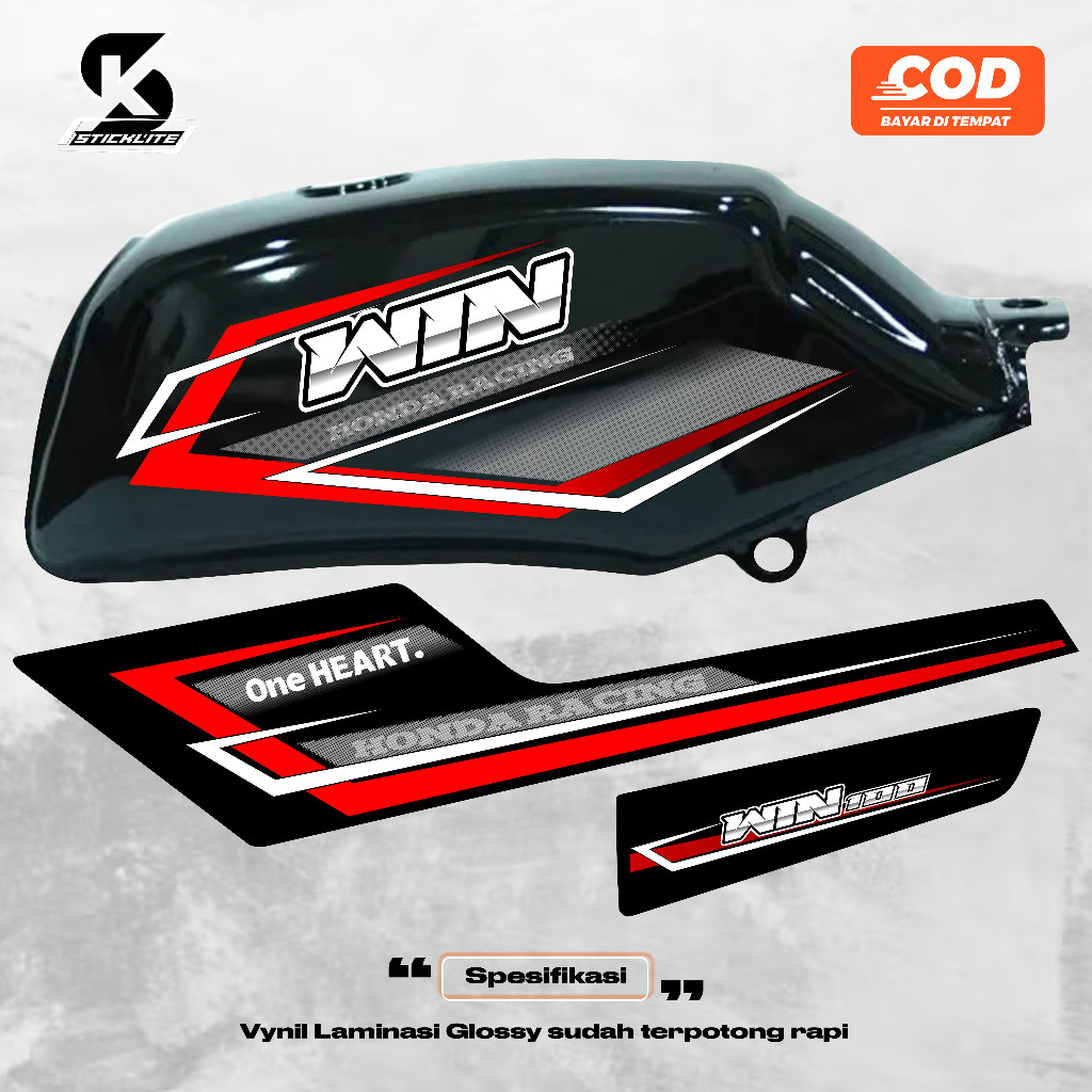 สติ๊กเกอร์ Win 100 34 Striping, Honda Win Body Striping Variations