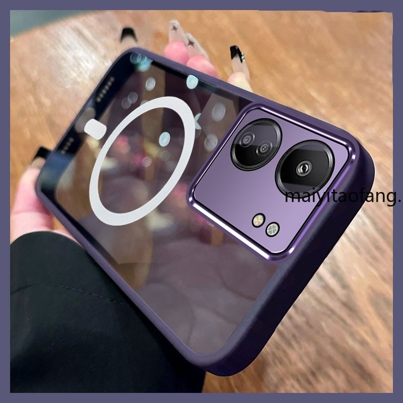 สําหรับ POCO C65 5G redmi 13C 2023 redmi 14c กระจกกันกระแทกขาตั้ง Anti-Fall ชุบเคสโทรศัพท์นุ่มพร้อมเลนส์กล้องฝาหลัง XXXB1