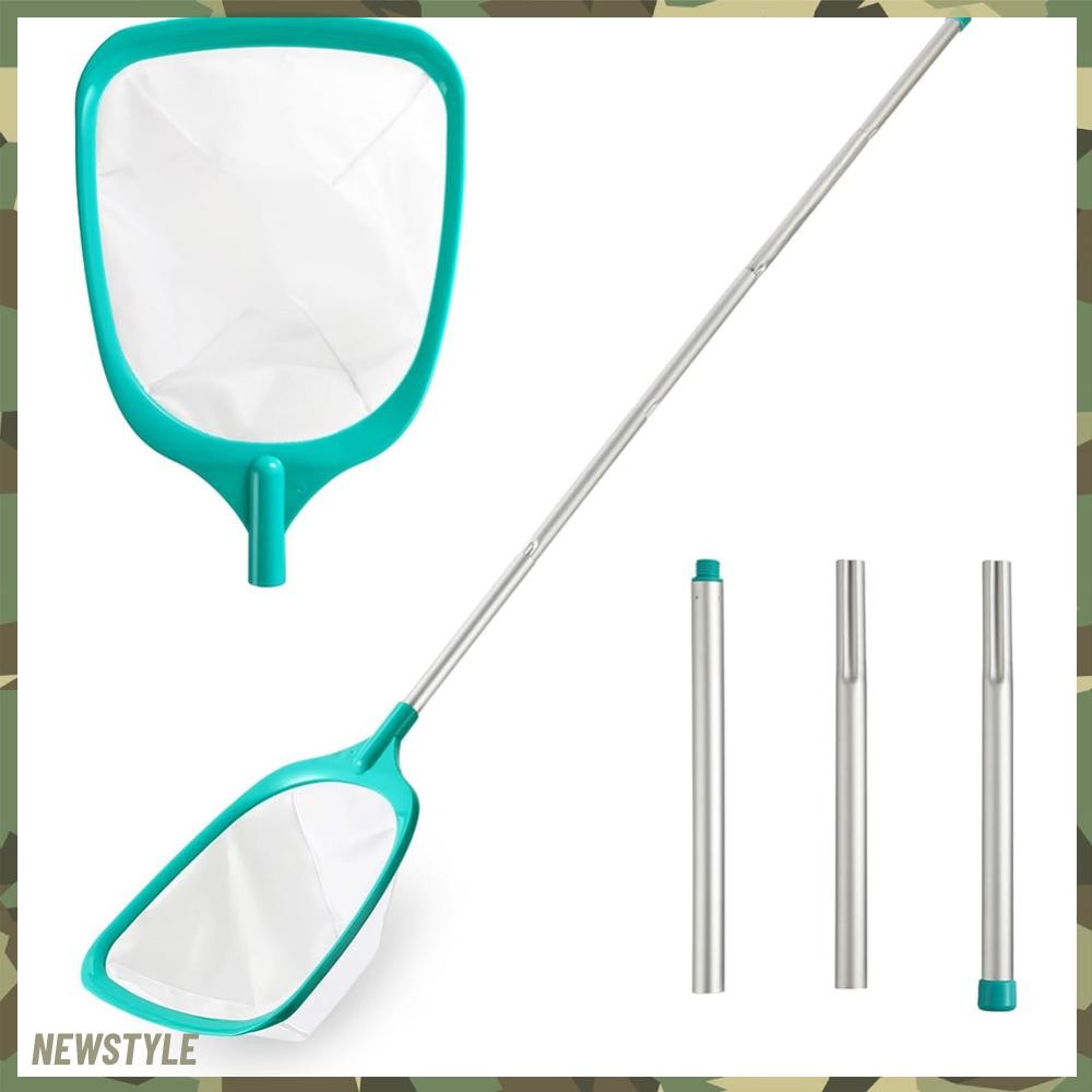 จัดส่งจากกรุงเทพ Pool Skimmer Net with Aluminium Alloy Pole Leaf Rake Net Pool Cleaning Tool AU [newstyle.th]