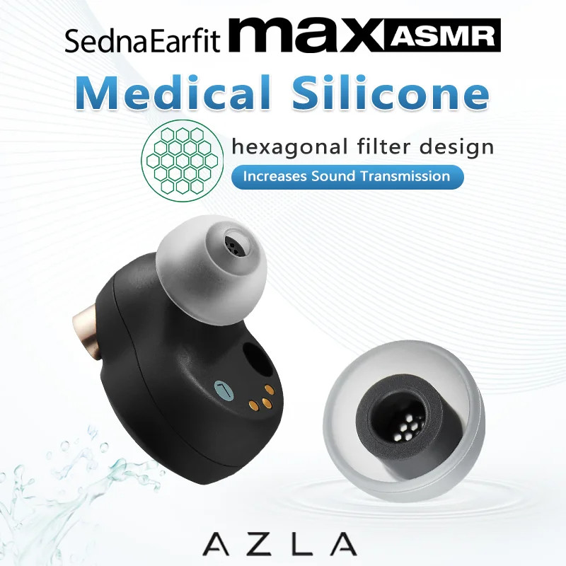 1 คู่/แพ็ค AZLA Max ASMR จุกหูฟังทดแทนซิลิโคนสําหรับ Galaxy Buds2Pro XM5 pi7 E8