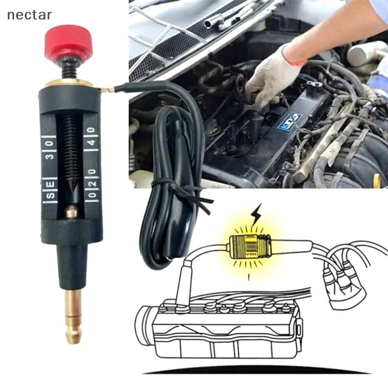 Tar Universial Spark Plug Tester เครื่องทดสอบคอยล์จุดระเบิดแบบปรับได้ เครื่องมือวินิจฉัยระบบจุดระเบิดสําหรับรถยนต์