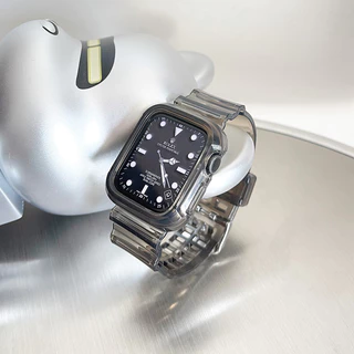 สาย สายนาฬิกาข้อมือ แบบใส พร้อมเคส for IWatch Ultra 3 SE 3 Apple Watch Series 11 10 9 8 7 46 มม 44 มม.42 41 มม.40 38 มม.