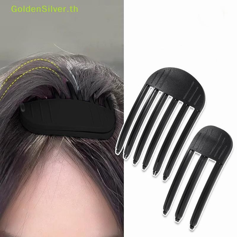 Goldensilver 3/6 หวีฟันรากผมธรรมชาติปุยคลิป Curly Bangs จัดแต่งทรงผมคลิปผม Lazy DIY เครื่องมือ Traceless ร้านทําผม อุปกรณ์เสริม TH