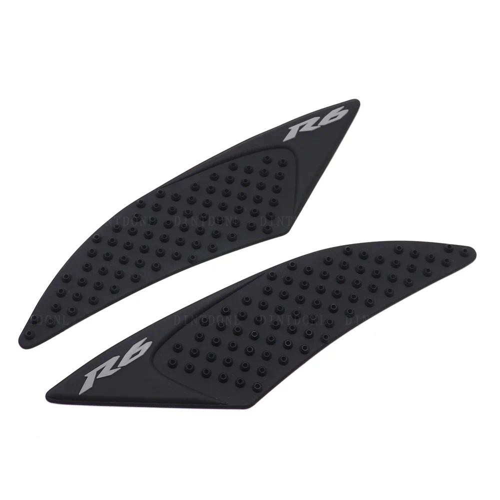 ถัง Traction Pad สําหรับ YAMAHA YZF R6 2006-2020 อุปกรณ์เสริมรถจักรยานยนต์แก๊สเข่า Grip Protector Anti Slip สติกเกอร์การใช้ R6 YZF-R6