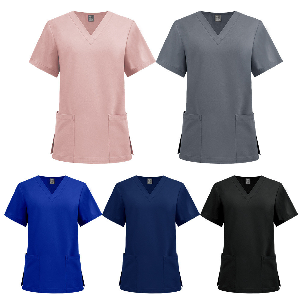 【เสื้อคอวี มีแต่】NIAAHINN ชุดสครับ ชุดพยาบาล