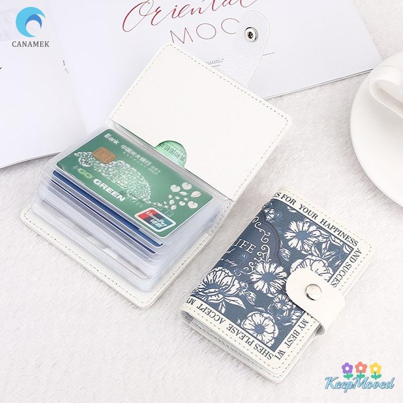 Keepmoved ช่องใส่การ์ดหลายช่องบัตรเครดิต Bank ID Card Holder กระเป๋า Organizer Badge ธุรกิจ Bus Card Storage Case เงิน Bill กระเป๋าสตางค์ใหม่