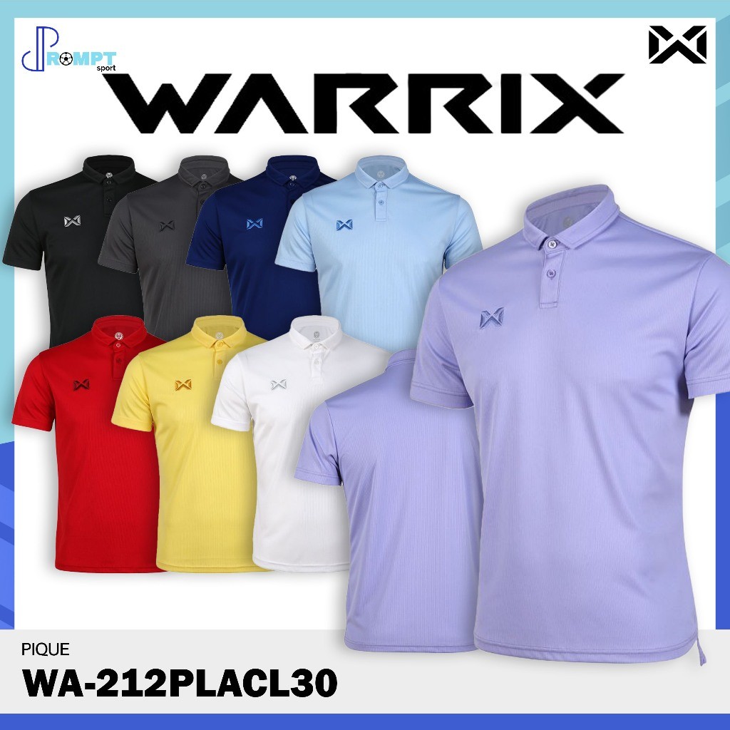 เสื้อโปโล WARRIX WARRIX, WA-1212Pacl30 PIQUE POLO เสื้อแว๊กซ์แท้ 100%