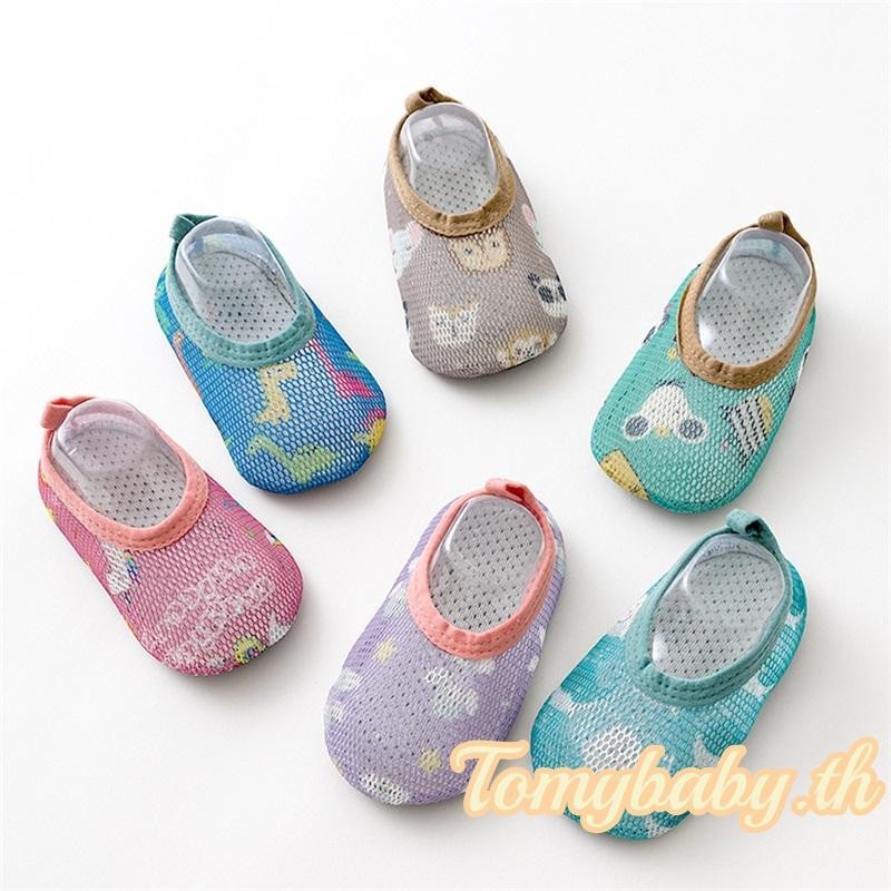 Tomybaby- ถุงเท้าข้อสั้น ลายการ์ตูนสัตว์ กันลื่น สําหรับเด็กวัยหัดเดิน