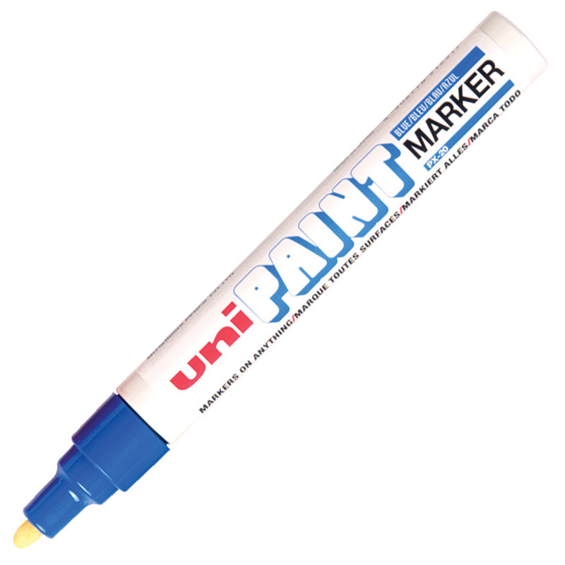 UNI ปากกาเพ้นท์ หมึกสีน้ำเงิน ขนาด 2.2-2.8 มม. รุ่น PX-20