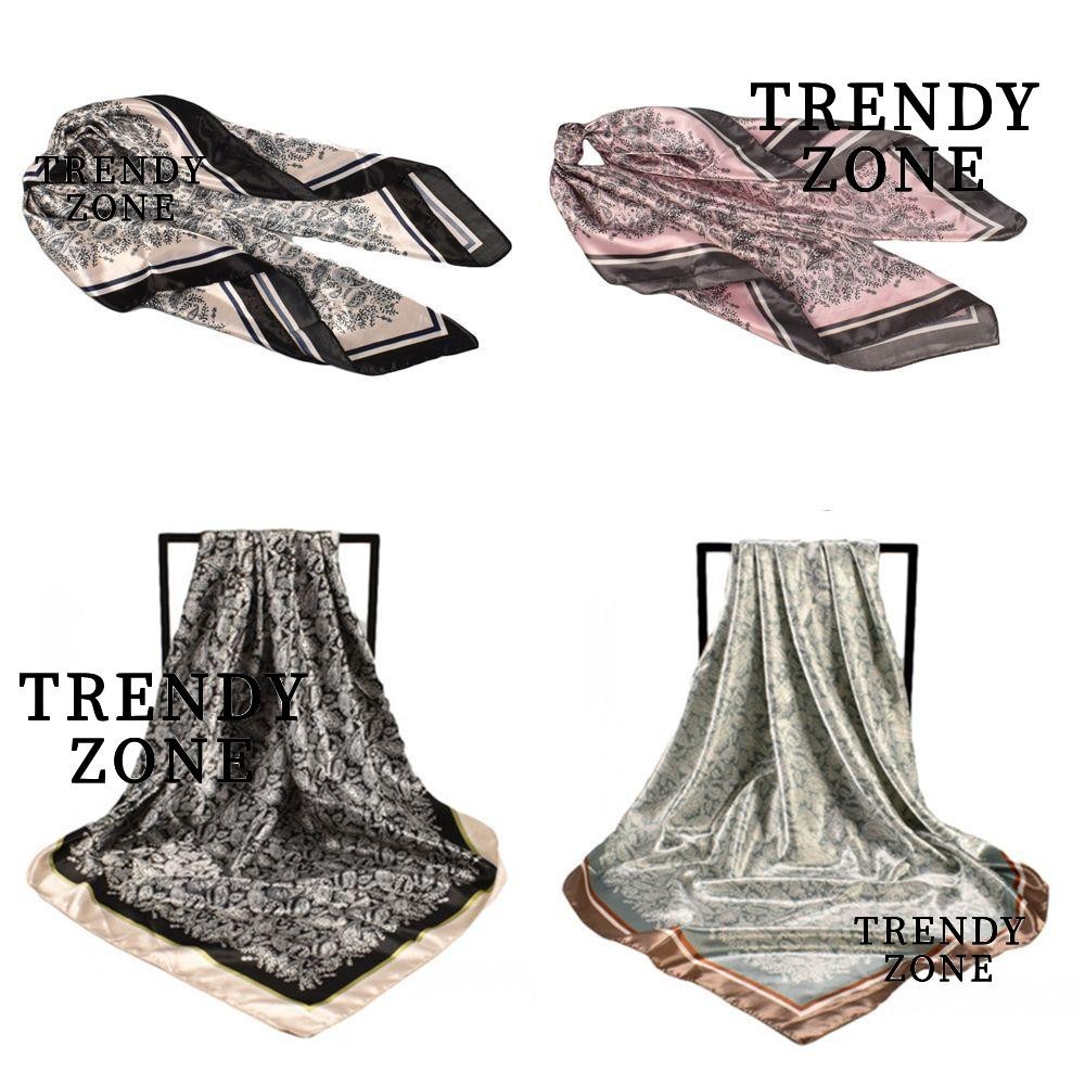 Trendyzone ผ้าโพกหัว สําหรับผู้หญิง ที่คาดผม หัวเหลี่ยม