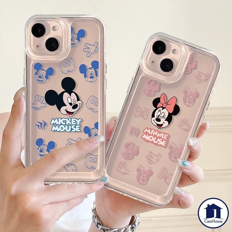 เคส Soft Mickey Minnie น่ารักสำหรับ VIVO Y20 Y21 Y15s Y21s Y17 Y35 Y12 Y15 Y20s G Y12s Y33s Y91C Y51 Y91 Y12i Y21T Y20s