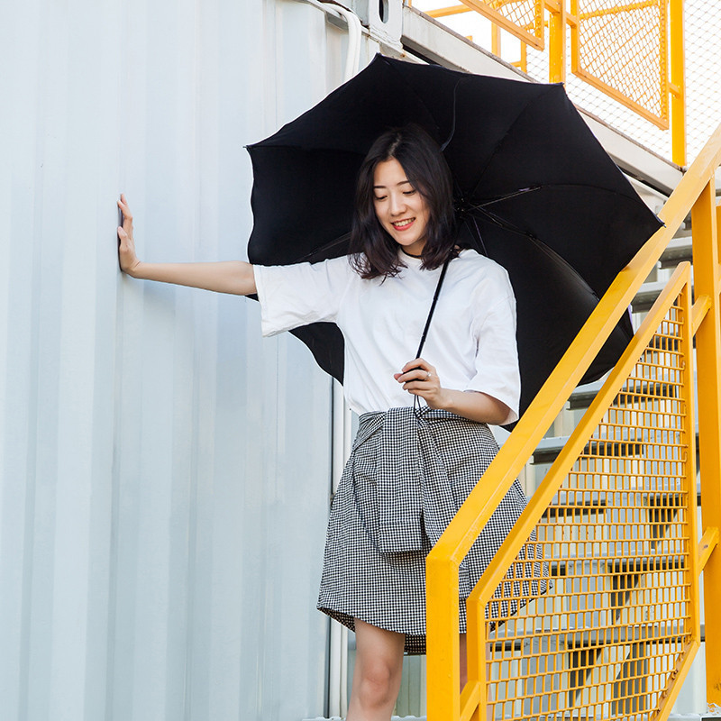 ร่มพับ ร่มสีมินิมอล UV กันยูวี 100%  ร่มขนาดเล็ก - รูปที่ 4