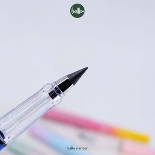 hello - ดินสอไม่ต้องเหลา ยางลบในตัว เทียบเท่าดินสอไม้100แท่ง HB สีทูโทน พาสเทล