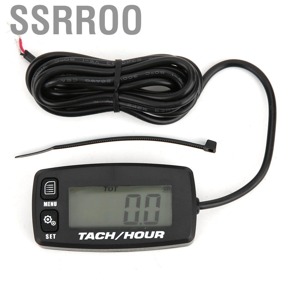 Ssrroo Generator Hour Meter Tachometer Function Gauge for Chainsaw Mower Quad Bikes Jet Scooters