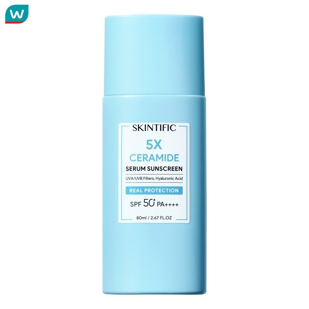 SKINTIFIC สกินทิฟิค เซราไมด์ เซรั่ม กันแดด SPF50+ PA++++ 80 มล.