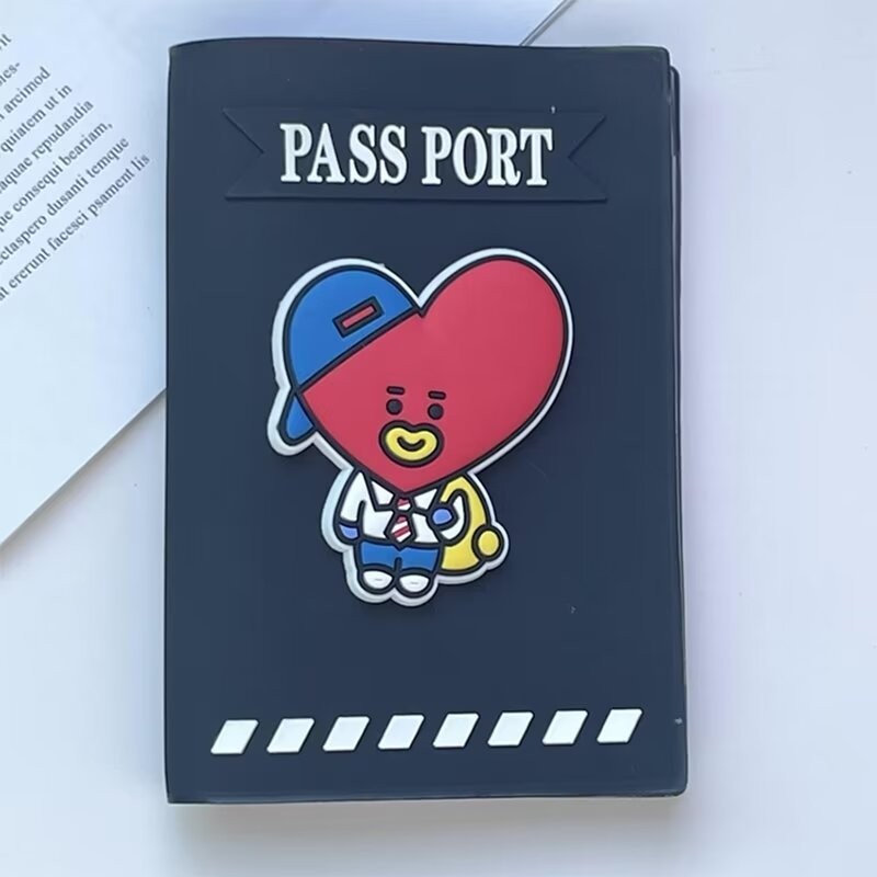 เคสป ้ องกันหนังสือเดินทาง BTS ที ่ ใส ่ หนังสือเดินทาง