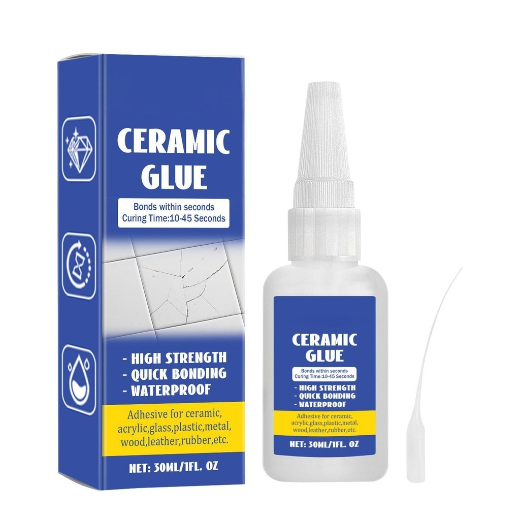 สําหรับเซรามิคเซรามิค Sealant เครื ่ องปั ้ นดินเผา Strong กาว Clear 30ml Porcelain แก ้ วกันน ้ ําสําหรับ DIY หัตถกรรม myashoth myashoth
